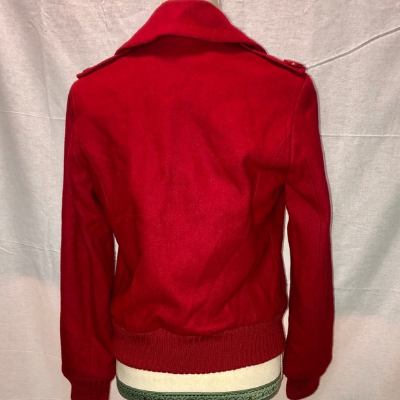 Red Todd Smith Wool Jacket. - Picture 3 of 5